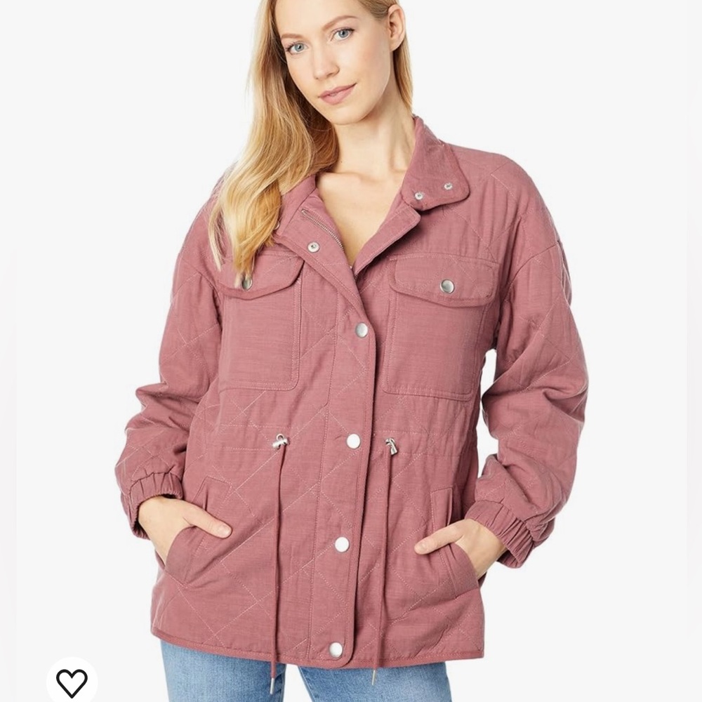 Bagatelle Collection Quilted Anorak Dusty Pink Jacket